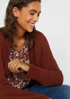 Longstrickjacke, Langarm