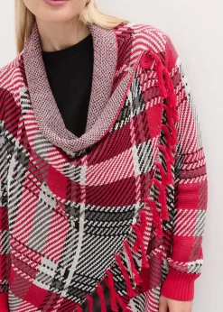 Longstrickjacke mit Fransen