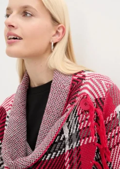 Longstrickjacke mit Fransen