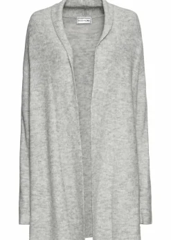 Longstrickjacke mit Schalkragen