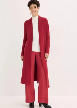 Longstrickjacke mit Viskose