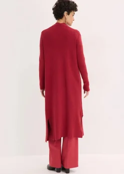 Longstrickjacke mit Viskose