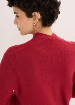 Longstrickjacke mit Viskose