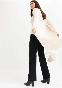 Longstrickjacke mit Viskose