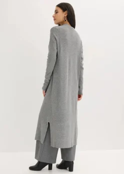 Longstrickjacke mit Viskose