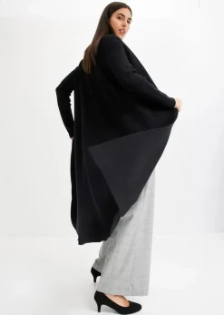 Longstrickjacke mit Viskose