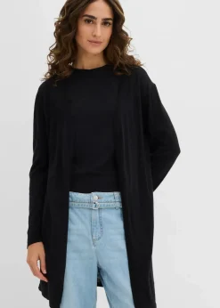 Longstrickjacke, offen