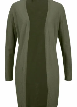 Longstrickjacke, offen