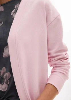 Long-Sweatjacke aus weichem Baumwoll-Mix