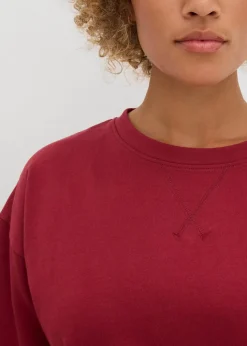 Long-Sweatshirt aus reiner Baumwolle