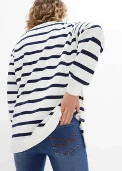 Longsweatshirt mit Troyer-Kragen