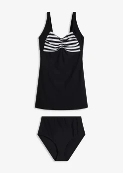 Long-Tankini (2-tlg. Set) mit Highwaist-Bikinihose