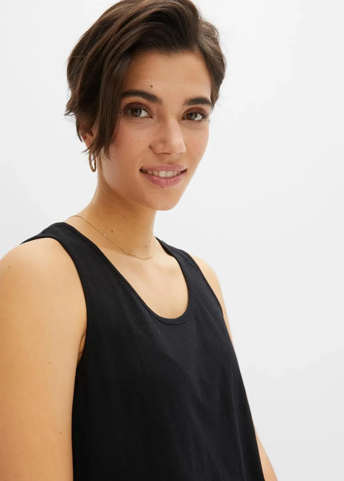 Long-Top aus Bio-Baumwolle