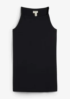 Long-Top aus elastischem Baumwoll-Mix