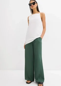 Long-Top aus elastischem Baumwoll-Mix