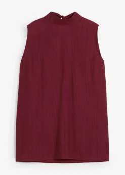 Long-Top aus strukturiertem Viskose-Mix