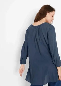 Long-Tunika aus Baumwolle