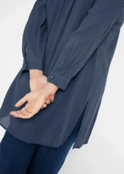 Long-Tunika aus Baumwolle