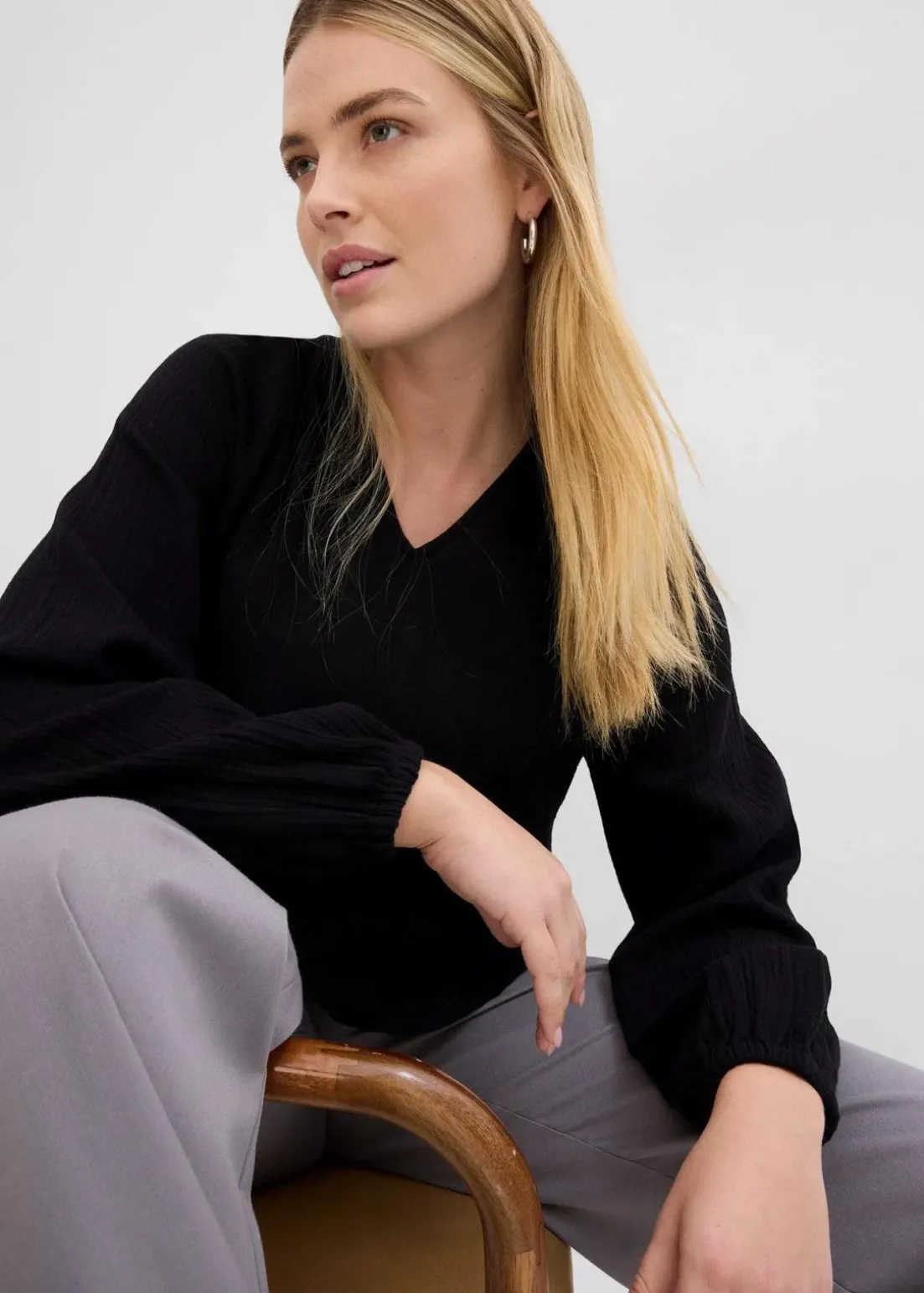 Long-Tunika aus Musselin