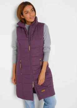 Longweste mit Stehkragen