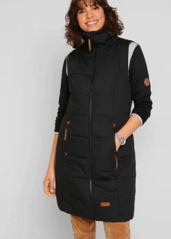 Longweste mit Stehkragen