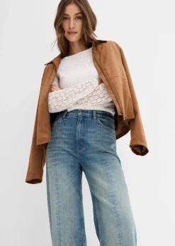Loose Straight-Jeans High Waist, Low Stretch