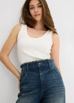 Loose Straight-Jeans High Waist