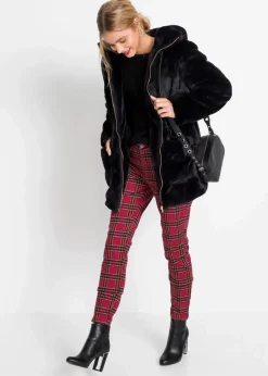 Lässige Fellimitat-Jacke