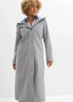 Mantel aus Wollimitat, Maxi-Länge
