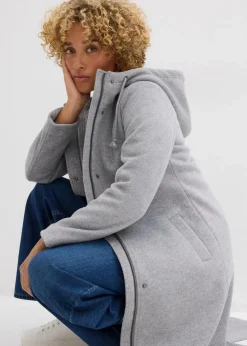 Mantel aus Wollimitat, Maxi-Länge