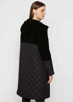 Mantel in Materialmix