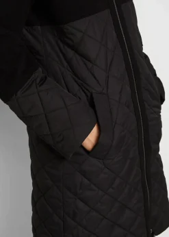 Mantel in Materialmix