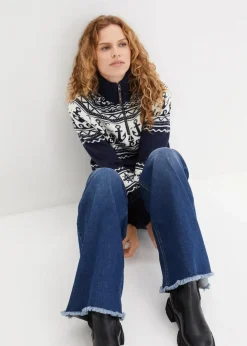 Maritimer Norweger-Pullover