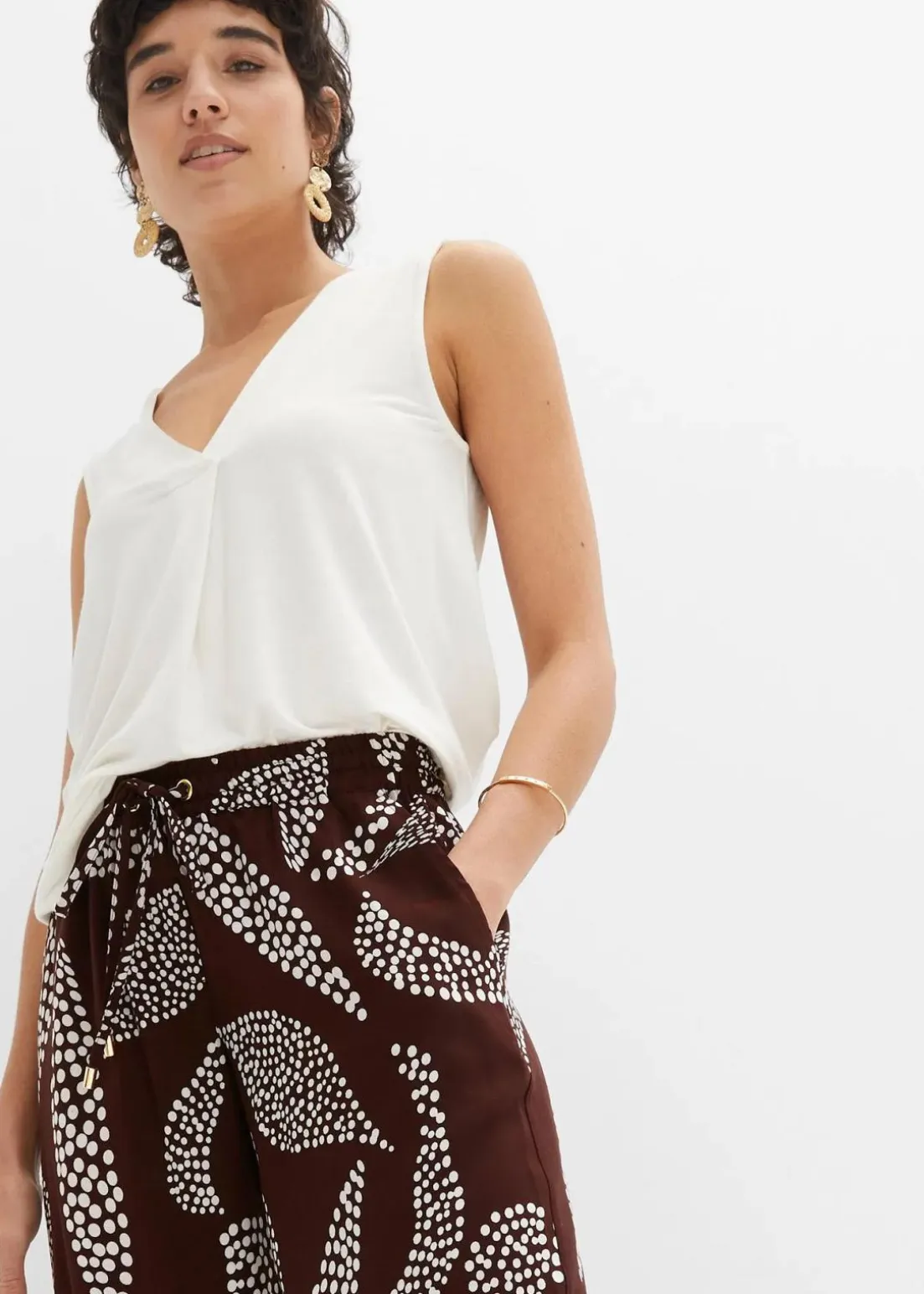 Marlenehose aus fließender Viskose