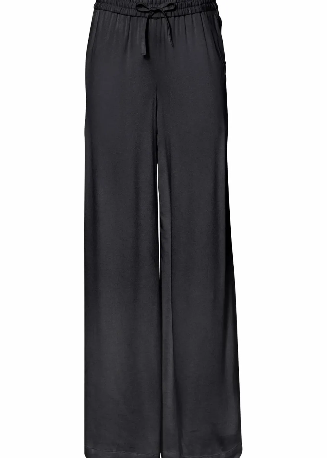 Marlenehose aus leicht glänzender Viskose