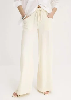 Marlenehose aus leichtem Crêpe