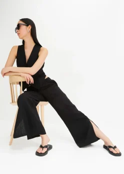 Marlenehose aus Leinen