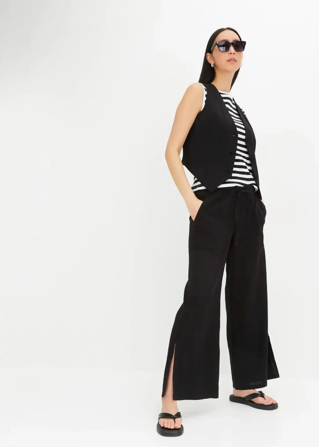 Marlenehose aus Leinen