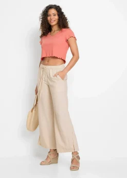 Marlenehose aus Leinen