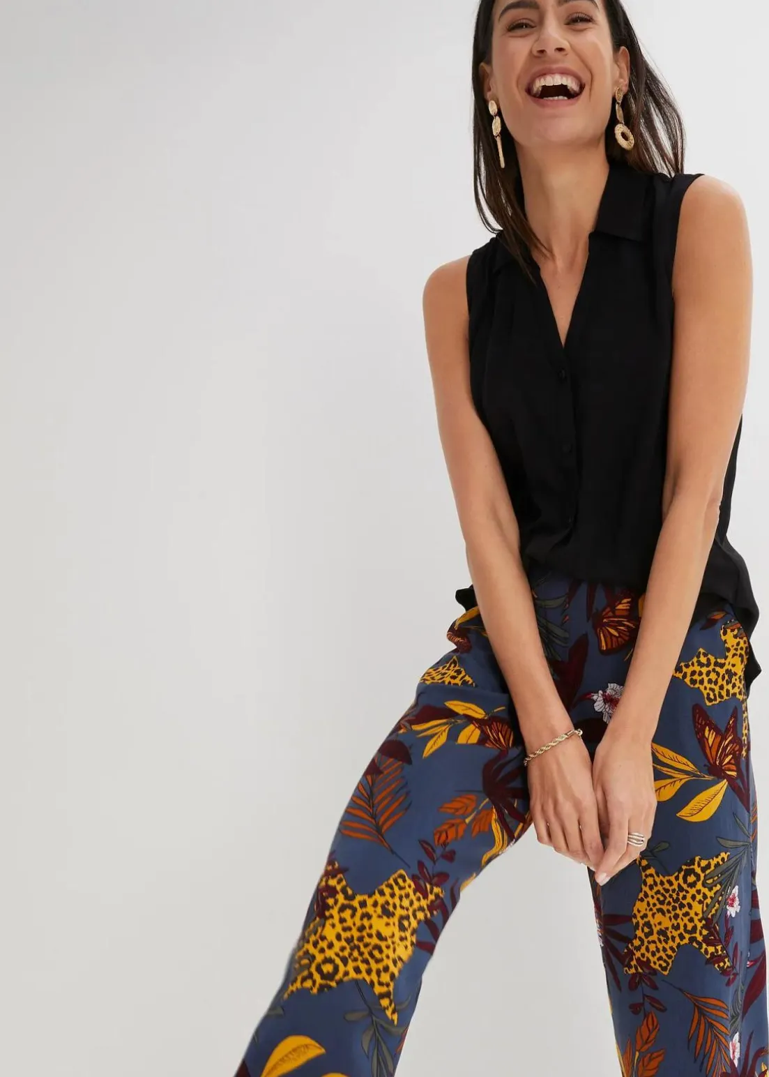 Marlenehose aus reiner Viskose