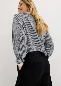 Marlene-Hose in Wolloptik