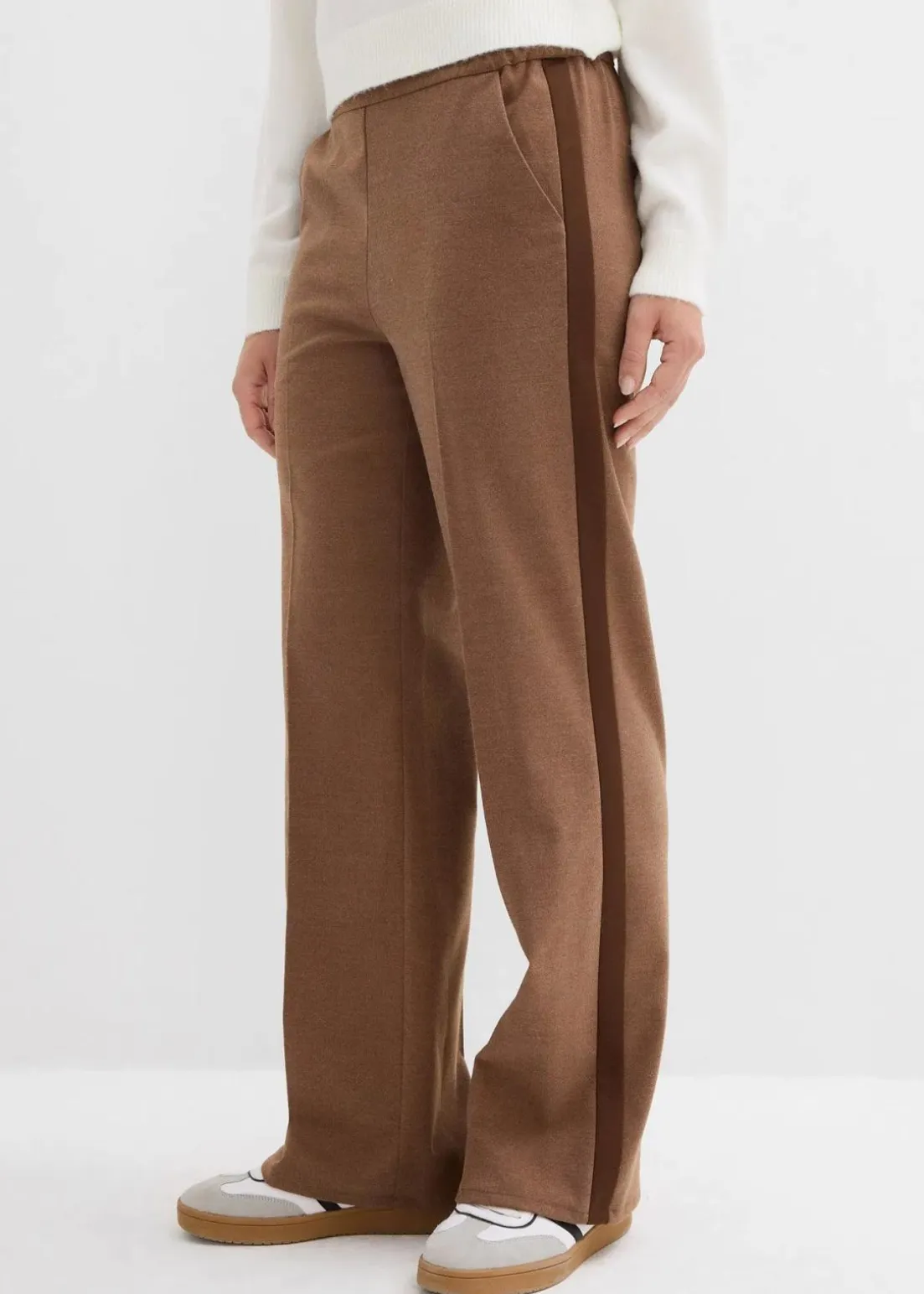 Marlenehose in Wolloptik