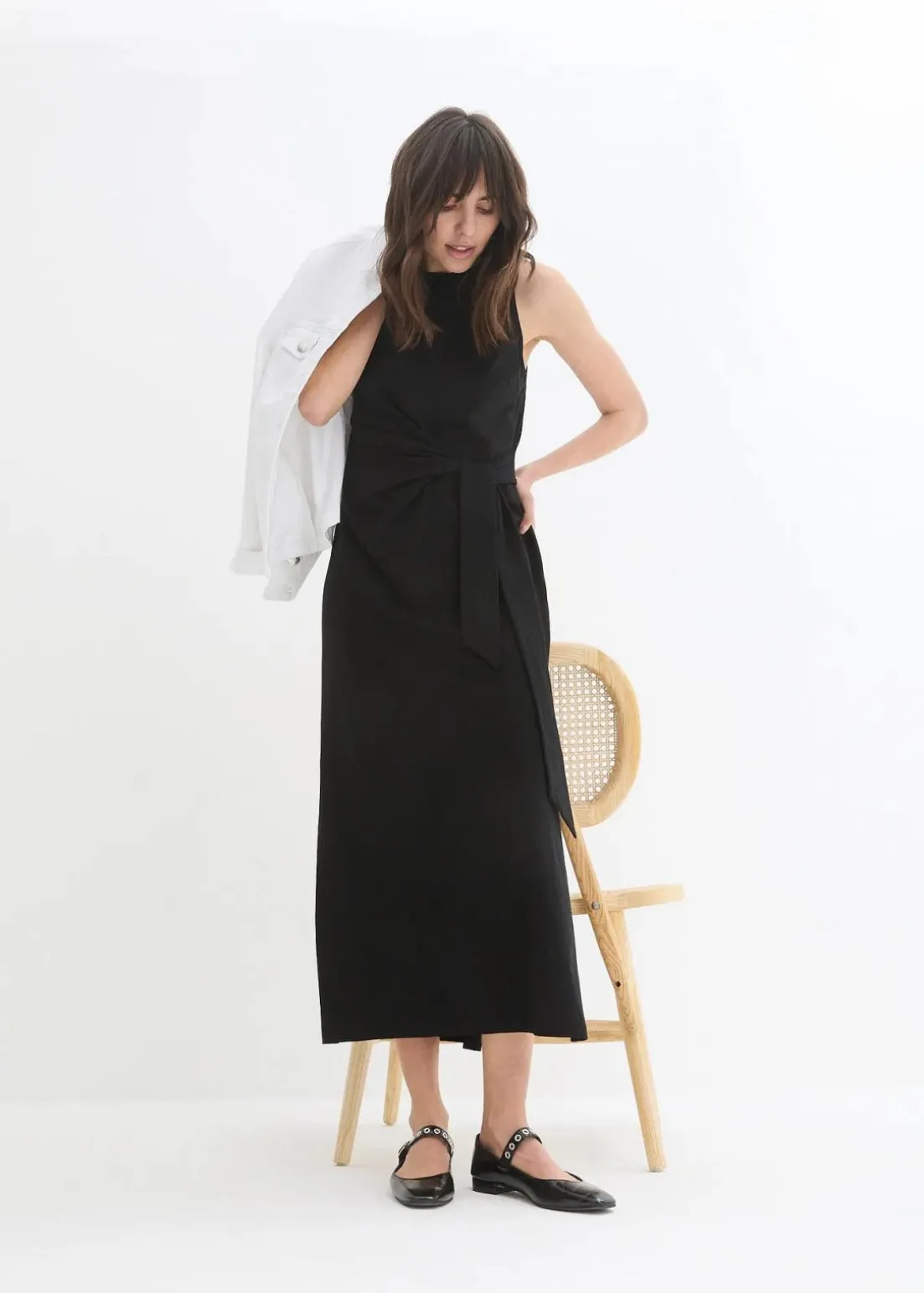 Maxikleid aus Baumwolle