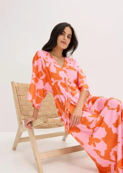 Maxikleid aus fließendem Satin