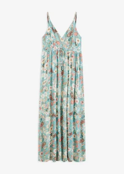 Maxikleid aus fließendem Viskose-Mix