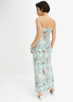 Maxikleid aus fließendem Viskose-Mix