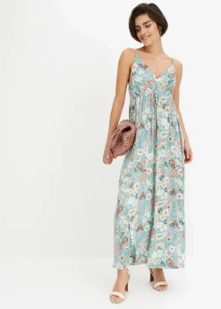 Maxikleid aus fließendem Viskose-Mix