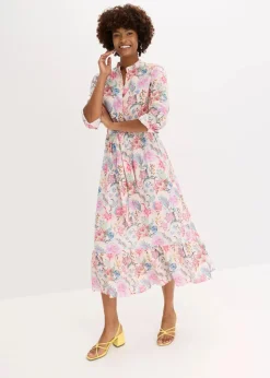 Maxikleid aus fließender Viskose