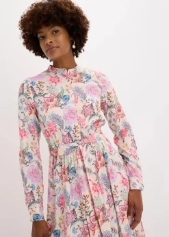 Maxikleid aus fließender Viskose