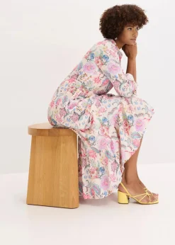 Maxikleid aus fließender Viskose